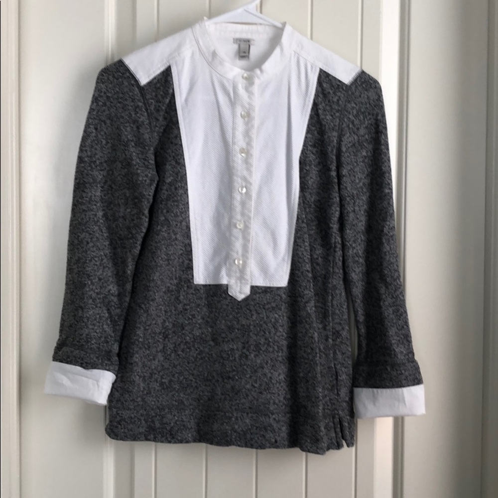 J. Crew sweatshirt/button down size XS